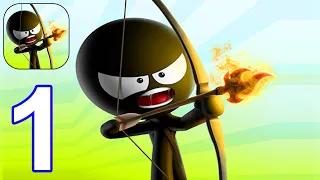 Stickman Archer Online - Gameplay Walkthrough Part 1 Tutorial New Mobile Game (Android, iOS)