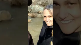 Finding gold in snowy flooded Lynx Creek Prescott, AZ  march 2023