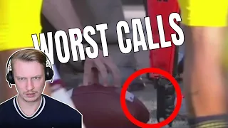 Worst Calls in College Football History | British Soccer Fan Reacts