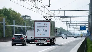 Hessen testet E-Highway für Lkw