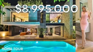 INSANE $8,995,000 TROPICAL MANSION | Hollywood Hills