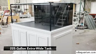 CDA 225 Gallon Aquarium with Modular Marine Overflow & Steel Malibu Stand