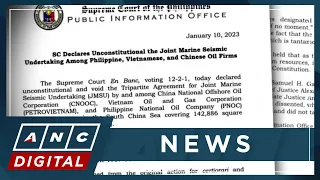 SC rules joint exploration with Vietnamese, Chinese oil firms unconstitutional | ANC