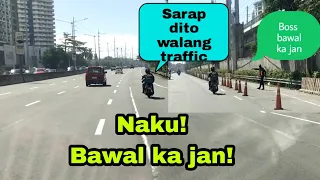 Delivery Rider Nakapasok sa Expressway / Below 400CC Motorcycle are not Allowed..