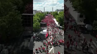 BOSS Paris - Liverpool Fan Zone | Drone Footage (28.05.2022)