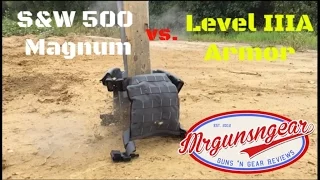 Smith & Wesson 500 Magnum Vs  AR500 Level IIIA Body Armor! (HD)