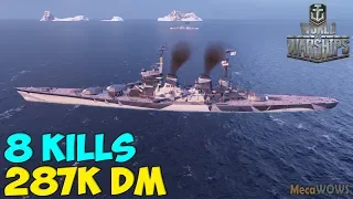 World of WarShips | Stalingrad | 8 KILLS | 287K Damage - Replay Gameplay 4K 60 fps