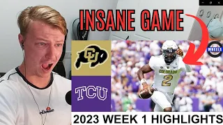 British Guy Reacts To Colorado vs #17 TCU | 2023 College Football Highlights