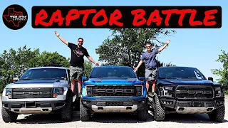 GEN 1 vs 2 vs 3 RAPTOR SHOOTOUT // Is The V8 Still King?