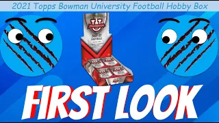 *FIRST LOOK*  2021 Topps Bowman University Football Hobby Box