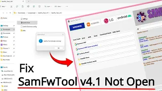 How To Fix SamFwTool v4.1 Not Opening | SamFw Tool is Already Running Solution Win 7/8/10/11