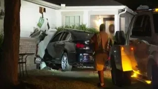 Suspected drunk driver crashes into garage of home, police say