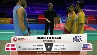 R16 Artic Open 2023~MD~Goh/Izzuddin vs Astrup/Rasmusen#badminton2023#ArticOpen2023