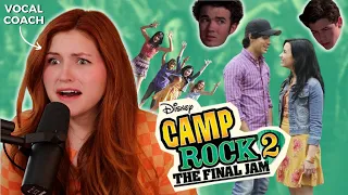 Vocal coach reacts to CAMP ROCK 2