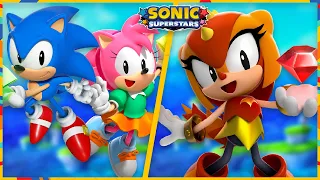 Sonic Superstars - Full Game Playthrough (Main Story as Sonic and Amy, Trip's Story, and Last Story)