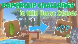 Doing the *PAPERCLIP CHALLENGE* With a Leaf! What Will I Get? 😯 | Wild Horse Islands