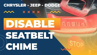 How to Disable Seatbelt Chime on Chrysler, Jeep, and Dodge | Quick & Easy Tutorial