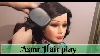 ASMR Hair brushing / hair play (no talking)