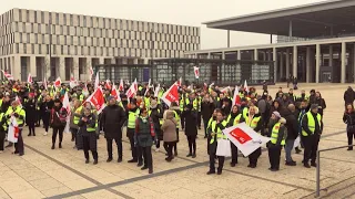 Sämtliche Passagierflüge am Berliner Flughafen wegen Streiks ausgefallen | AFP