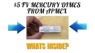 Whats Inside This $5 FV Tube Of 90% Silver Mercury Dimes From APMEX