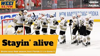 Jeremy Swayman helps Bruins save their season in Game 5 win over Panthers | Gresh & Fauria