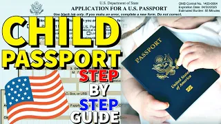 How To Apply For Child US Passport 2024 🇺🇸👶