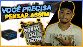 FONTE DE 500w COM ou SEM 80 PLUS? COMO SABER QUAL COMPRAR pro SETUP GAMER!