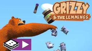 Grizzy en de Lemmings | Dwars door muren | Cartoonito