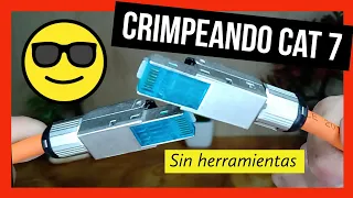 Como crimpear RJ45 CAT 7 sin herramientas 👌 y diferencias de cable UTP CAT 5 - CAT 6 - CAT 7 🔥