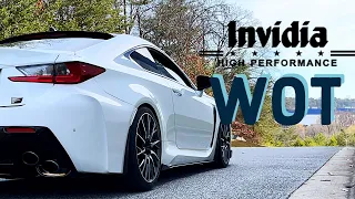 Invidia catback exhaust flyby's in a Lexus RC F