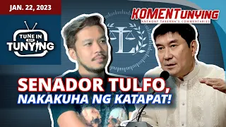 SENADOR TULFO, NAKAKUHA NG KATAPAT!