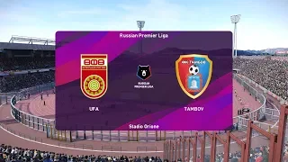 PES 2020 | UFA vs Tambov - Russian Premier Liga | Full Gameplay | 1080p 60FPS