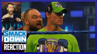 John Cena & Bray Wyatt Epic Stare down Before WrestleMania 36 Reaction (Bray Wyatt Jump Scare)