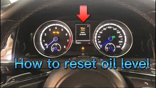 Oil Level Reset Volks wagen golf R #volkswagen #video