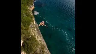 75feet cliff dive/# jump/#shorts