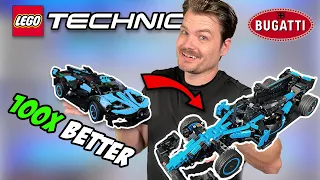 I Turned My Lego Technic Bugatti Into A Formula 1 Car