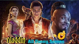 Aladdin All Funny Scenes 😂/ Aladdin Hollywood Movie Best Comedy Scenes Hindi Dubbed