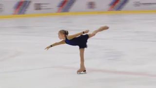 Elizaveta Ignatova, 6 years old,  figure skating competitions. Moscow, Russia