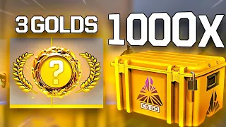 UNBOXING 3 GOLDS!! (1000x Fracture Case Opening)