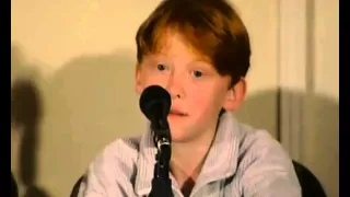 Young Rupert Grint on being like Ron Weasley