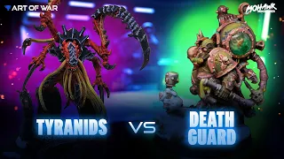 Tyranids vs Death Guard Battle Report Competitive Warhammer 40k 10th Edition