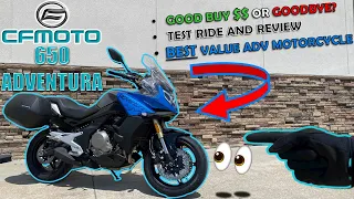 SHOULD YOU BUY A CFMOTO ADVENTURA 650? | TEST RIDE/REVIEW | ADVENTURA 650 VS KAWASAKI VERSYS 650