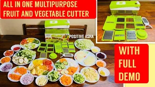 All In One Multipurpose Vegetable & Fruit Chopper | Cutter | Slicer | Dicer | Grater | Peeler |