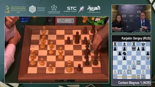 Magnus Carlsen vs Sergey Karjakin FIDE World Blitz Championship 2017 Round 15