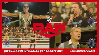 Resultados de Monday Night RAW 25/Marzo/2024 (¡The Rock, CM Punk regresa, Cody Rhodes y más!)