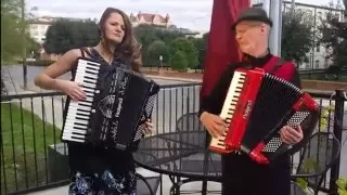 "Funiculi, Funicula,"  Emma Baker & Richard Noel, Accordion "Duo Virtuale"