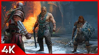 Sons of THOR Magni and Modi Boss Fight - God of War [PC Max 4K60 No HUD]