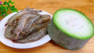 How To Make The PERFECT Winter melon and shrimp pancake, not stir fried, not stewed, not fried,yumm