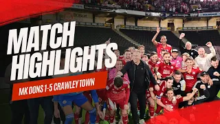 HIGHLIGHTS | MK Dons vs Crawley Town