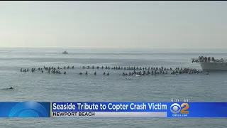 Friends, Family Paddle Out In Honor Of Newport Beach Man Killed In Copter Crash